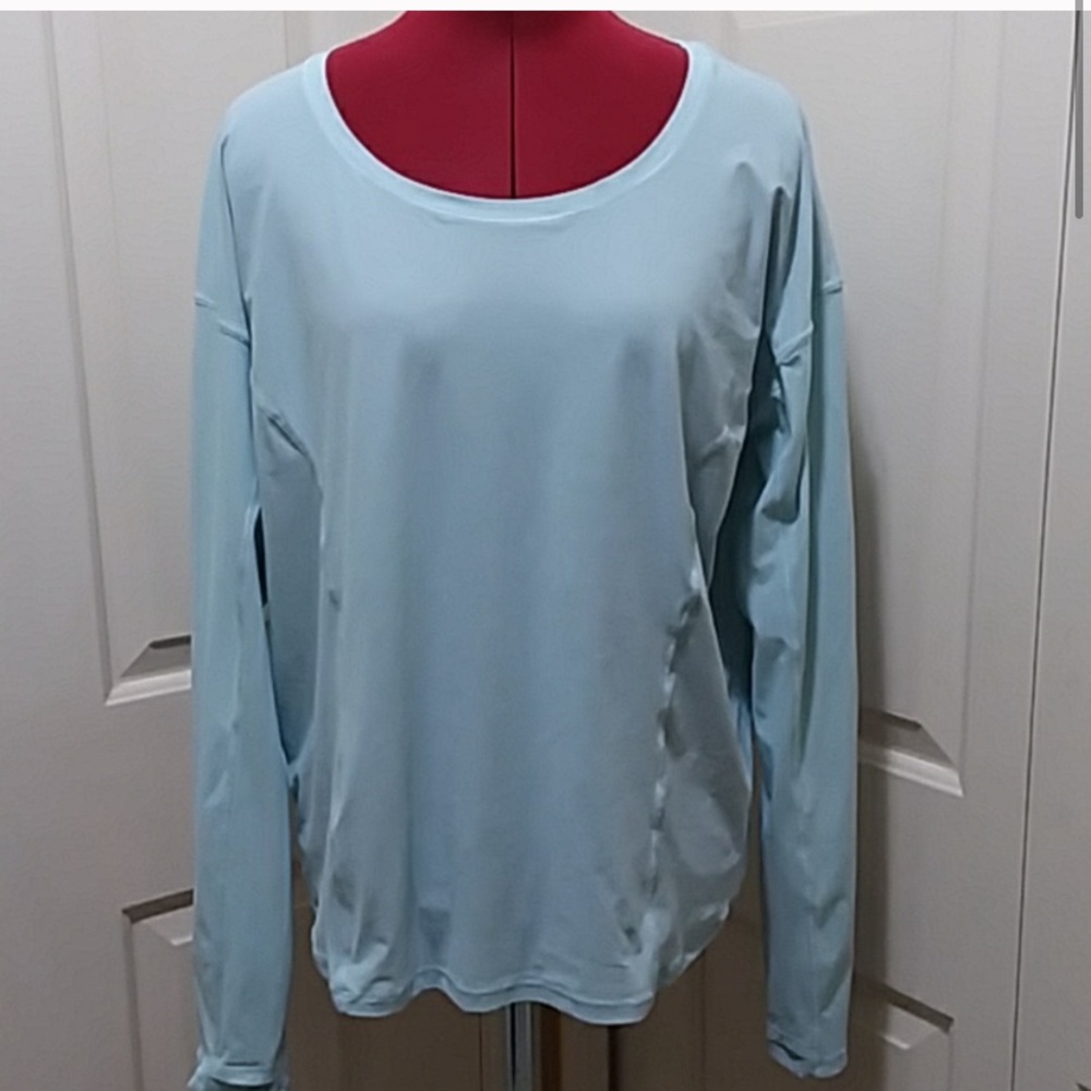 lulu lemon on pace long sleeve run top cinch back